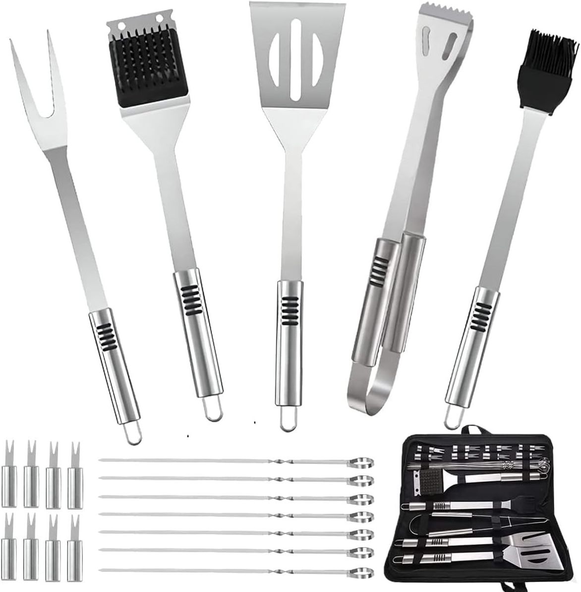 wholesale outdoor grill accessories stainless steel bbq grill tool set bbq set barbecue tools