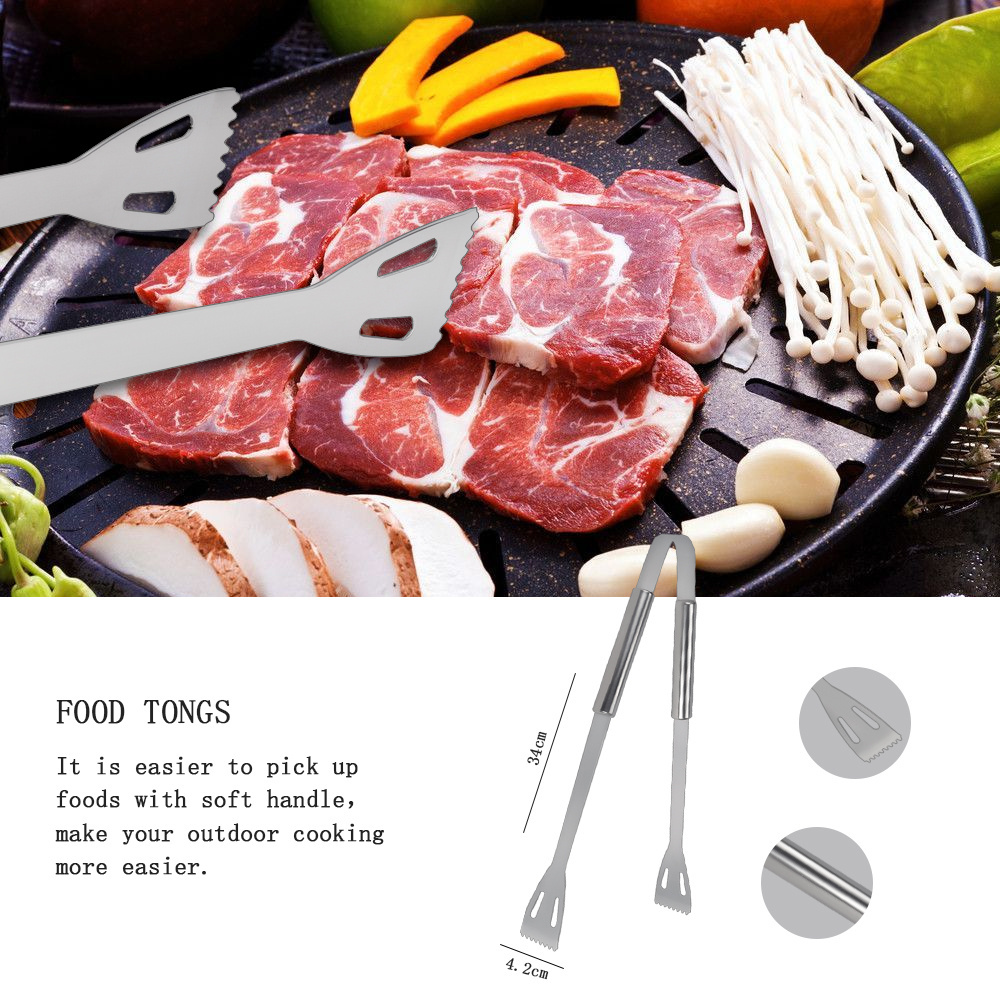 5 in 1stainless steel bbq multi functional bbq grill tool set for outdoor barbecue camping