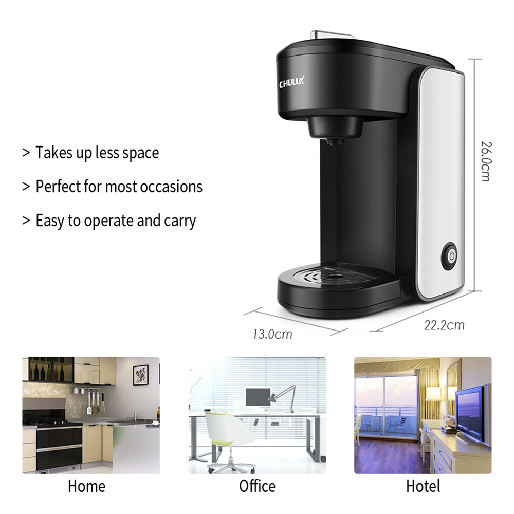 New Stainless steel 3.5 bar single serve kcup coffee maker multi capsule coffee machine