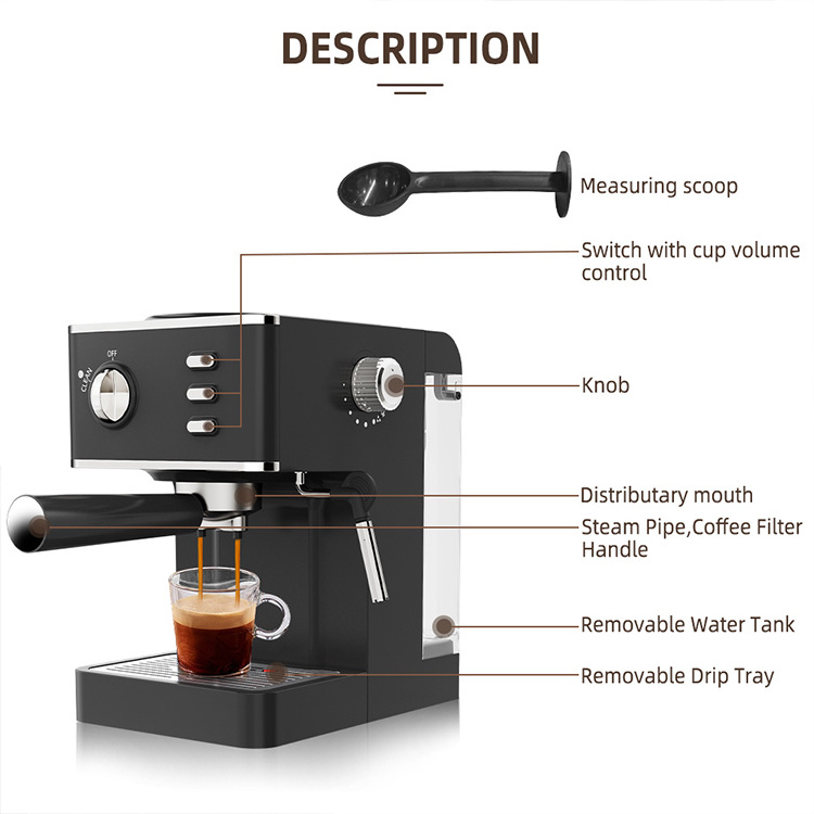 New launched wholesale high quality espresso coffee machine coffee maker for office