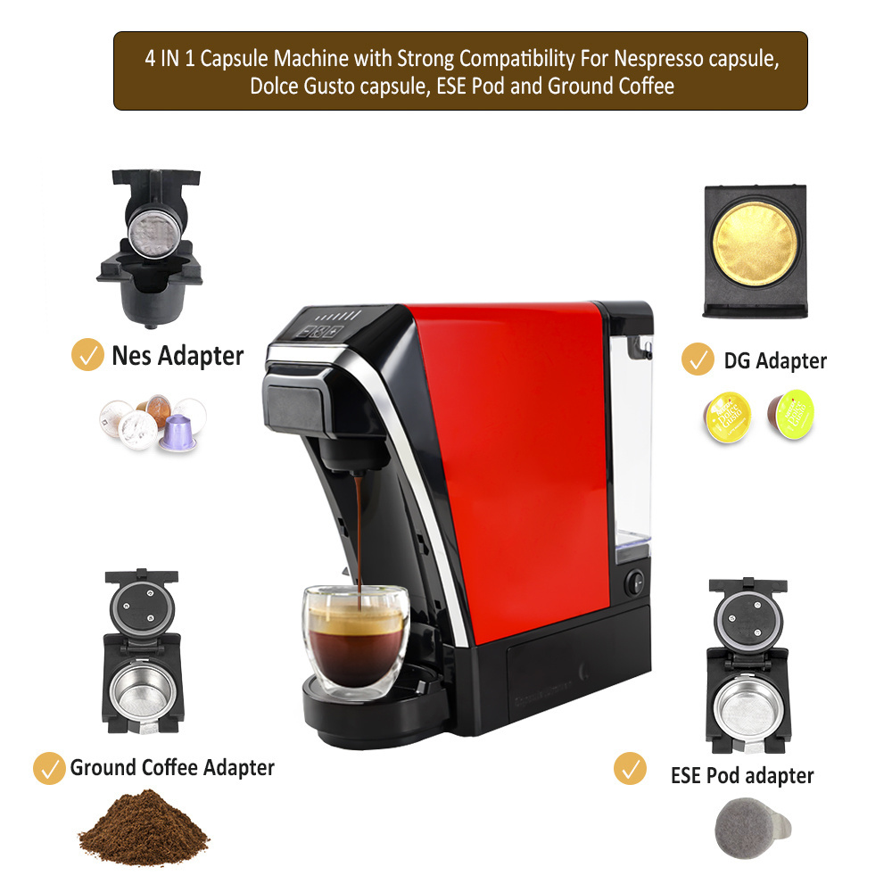 New Arrival Nesspresso 4 In 1 Capsule Coffee Maker Machine A Capsule Cafe Instant Coffee Maker Machine