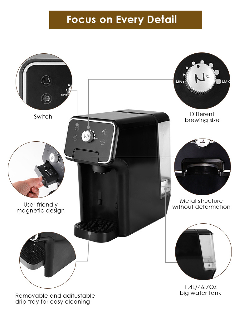 Multi Capsule Machine 20 Bar Pump Coffee Capsule Machine NES capsule Dolce Gusto Coffee Powder Coffee Pod For Household