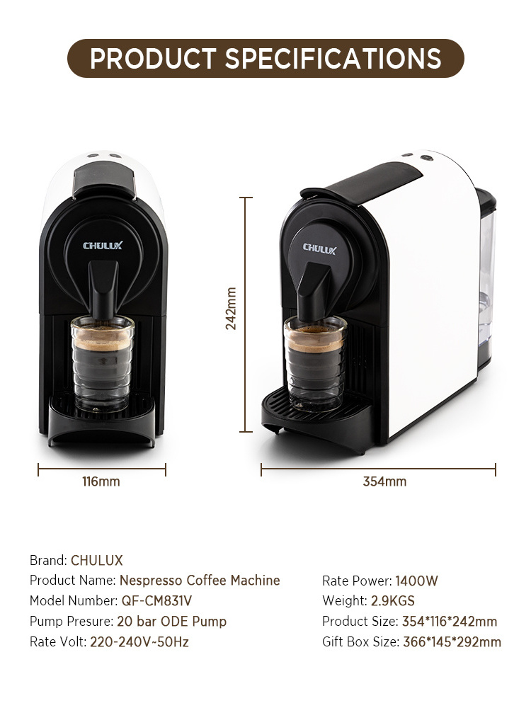 Nespresso capsule Coffee Machine Espresso and Lungo cup Coffee Machine