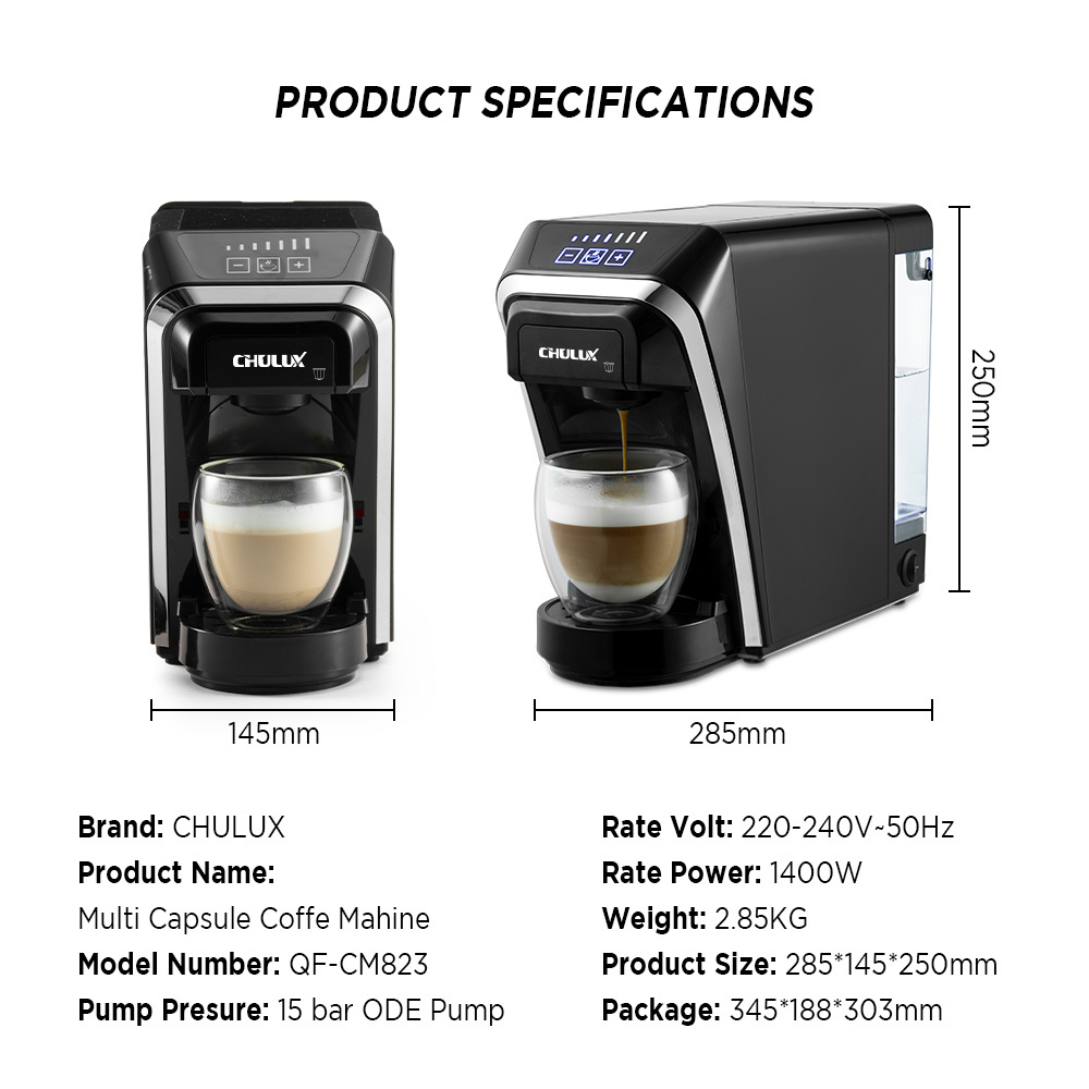 4 in 1 Capsule coffee maker Cafeteras profesional coffee brewer machine coffeemakers coffeemachine coffee maker oem