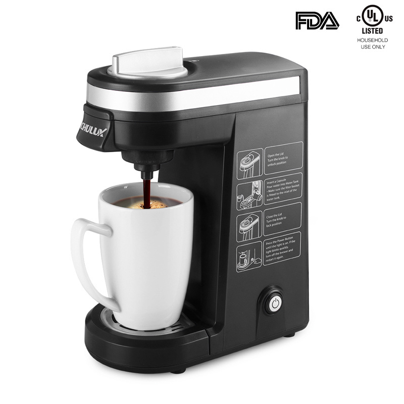 Chulux Coffee Maker Single Serve And Full Coffee Pot Capsule Brewer For Household