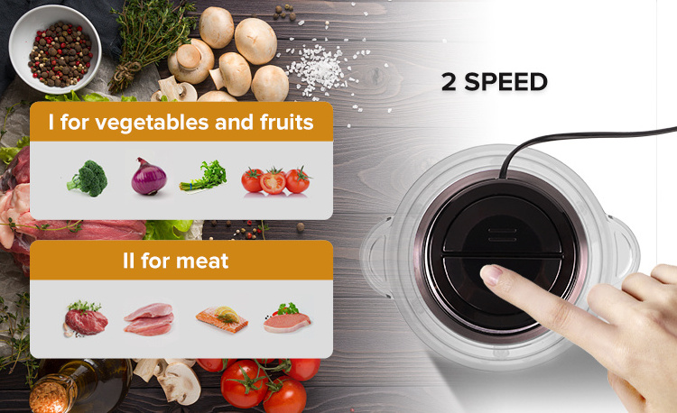 Electric multi purpose multifunction mini stainless steel yam pounder kitchen chopper machine food processor with meat grinder