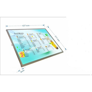 indoor desktop LED picture frame easy change the UV printing poster