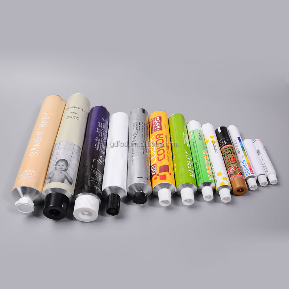 15ml 30ml 50ml 100ml 200ml Empty Custom Squeeze Collapsible Metal Aluminum Cosmetic Tube for Packaging for sample