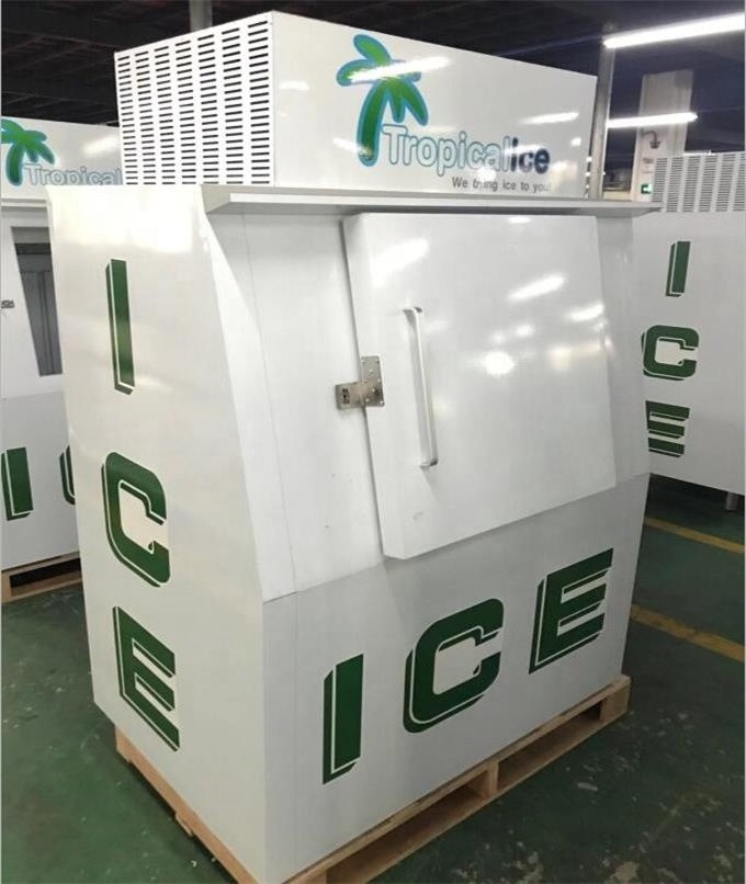 China manufacture slant solid door Gas station used ice merchandisers