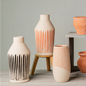 Modern Minimalist Ceramic Home Decor Accessories Porcelain Vases Decoration Nordic Flower Vases