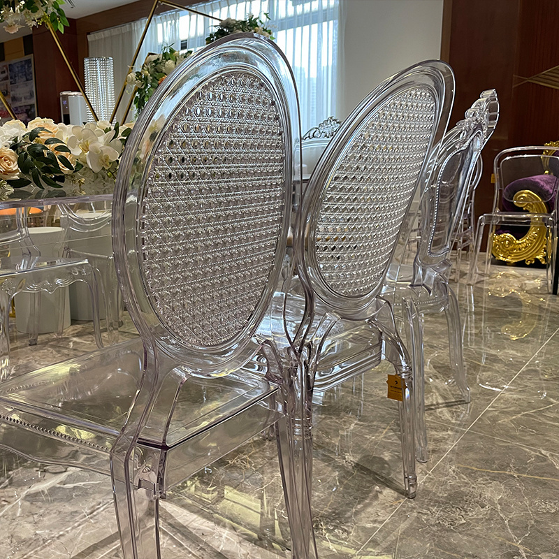 Louis Kids Ghost Wedding Chairs French Crystal Clear Plastic Tiffany Resin Party Chiavari Event Rental Acrylic Dining Chair