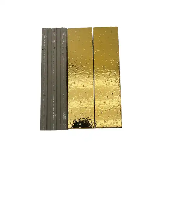 Backsplash Kitchen Bathroom Shower Glossy Glaze Ceramic Wall Golden Glazed Tiles Ceramic Wall Tiles