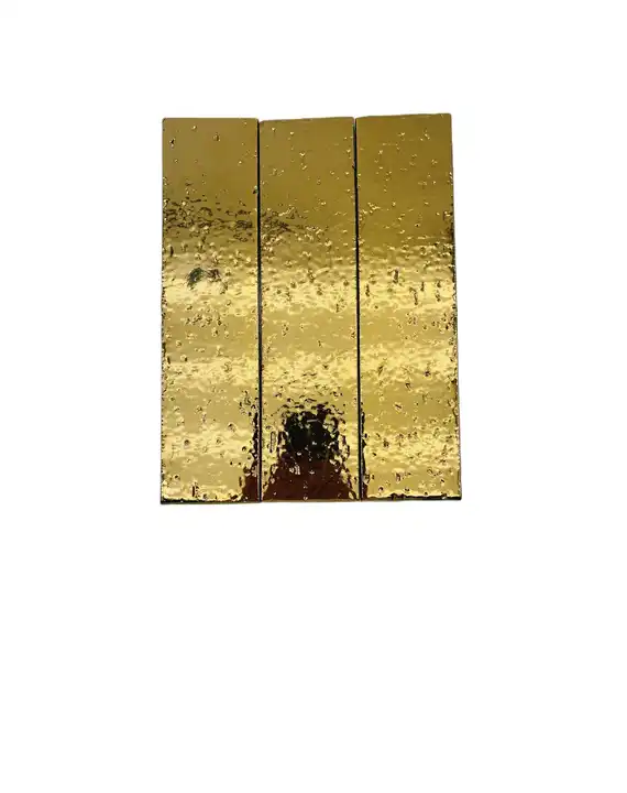 Backsplash Kitchen Bathroom Shower Glossy Glaze Ceramic Wall Golden Glazed Tiles Ceramic Wall Tiles