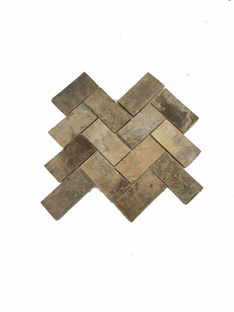 Factory sale chinese old house style tile mosaic tile handmade brick making machine decorative for home and hotel wall tile