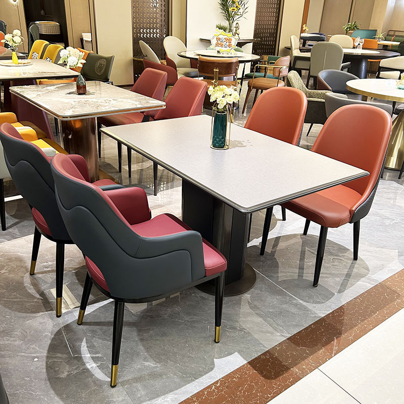 Modern Wood Cafe Restaurant Fast Food Bar Dining Furniture Stackable Vintage Bistro Tables and Chairs Sets