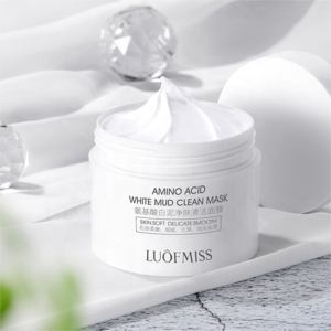 LUOFMISS private label amino acid oil control cleansing whitening cleansing skin care products face facial mask mud