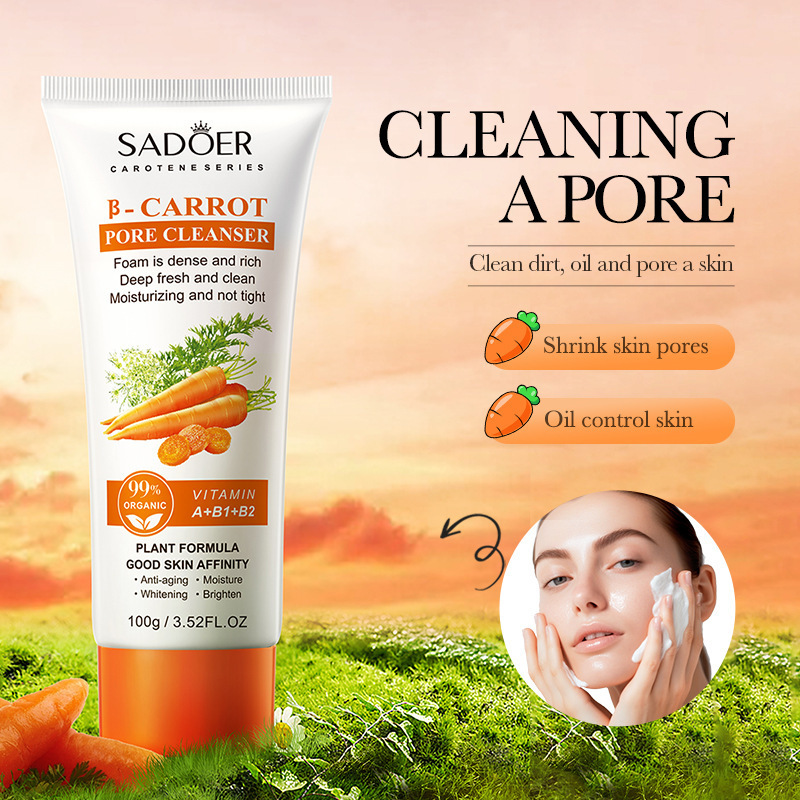 Deep Refreshing Cleanser Face Anti Againg Brighten Oil Control Face Skin Care Organic Whitening Face Wash Facial Cleanser