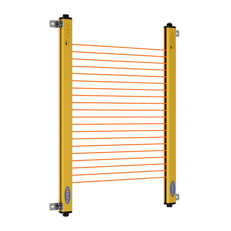 40mm pitch 16 18 20beam Safety NPN PNP Safety Light Curtains Barrier Sensor For Small Size Equipment Laser Fence Sensor