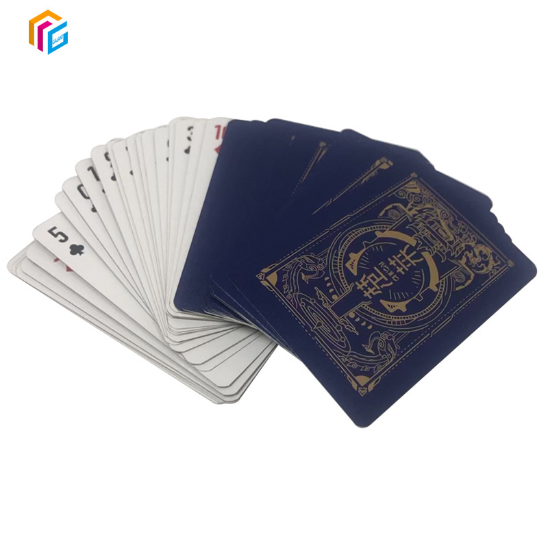 unique completely custom artwork printing advertising plastic game cards full color playing poker cards