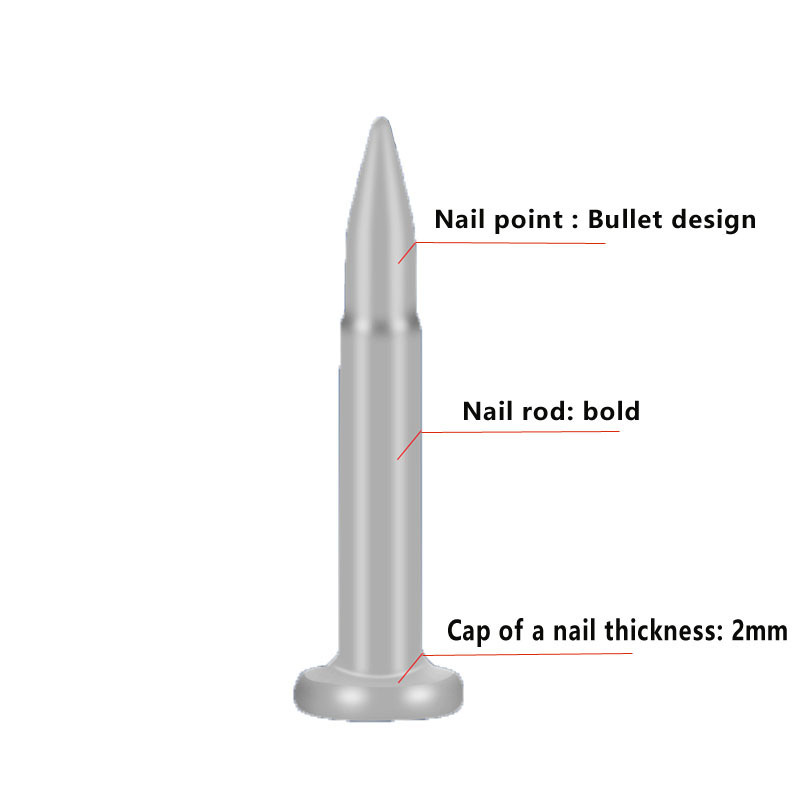 High Quality Concrete Nails 22mm 19mm 25mm Step Shank Bullet Point Forged with super penetrating power