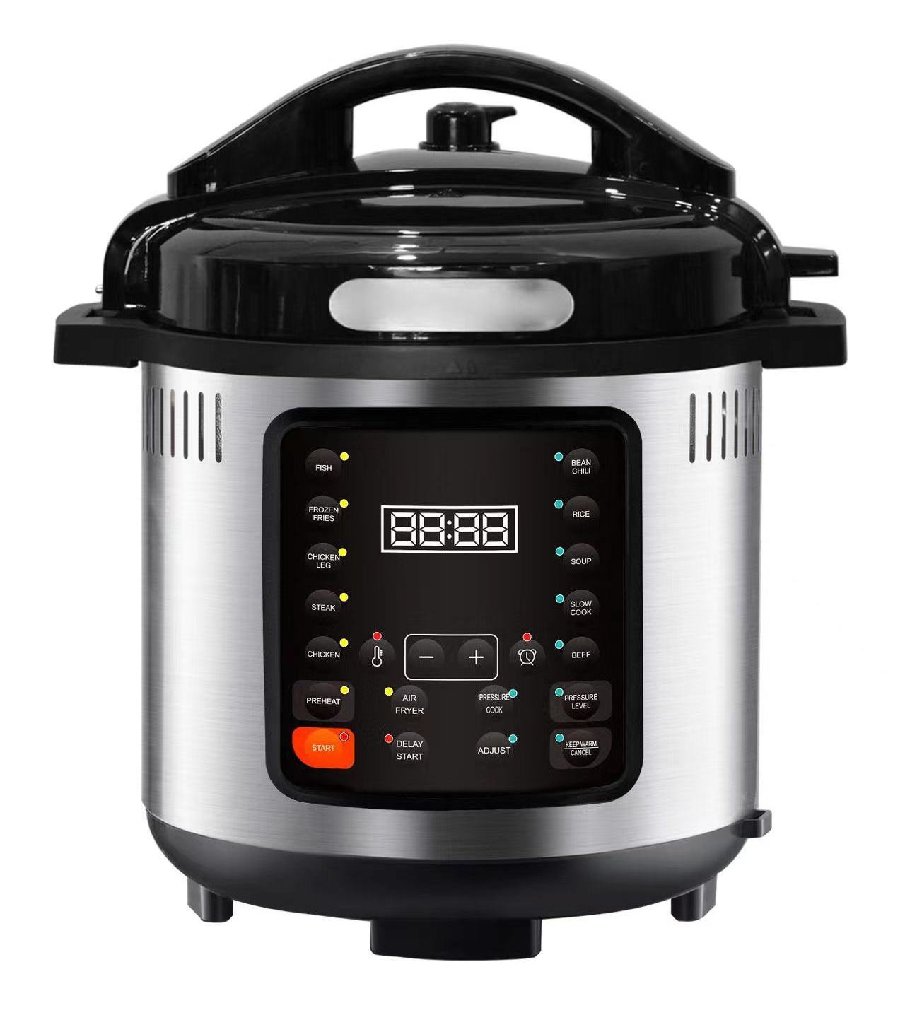 GTAP06-DA1  One-Lid design 2 in 1 Slow Cook,Steamer, Saute, Electric Air fryer pressure cooker