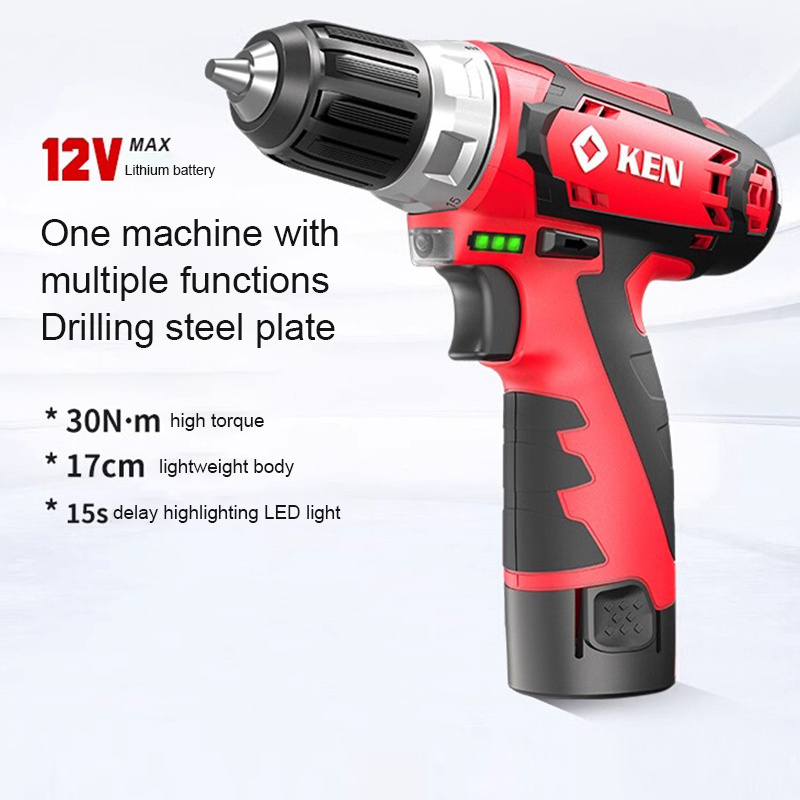 KEN BL6012C 12V power drills electric screwdriver cordless drill  Power Tools battery  rechargeable drill