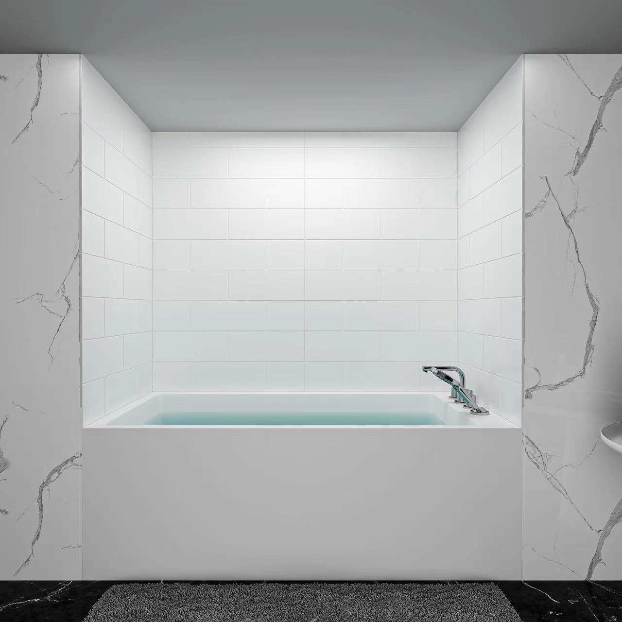 Solid surface decorative stone shower waterproof bathroom wall panels