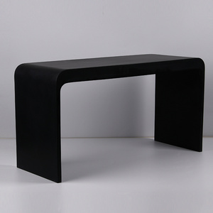 Modern Black Acrylic Solid Surface Shower Stool Bath Bench Seat Chair for Bathroom Bedroom Kitchen Living Room Use for Hotels