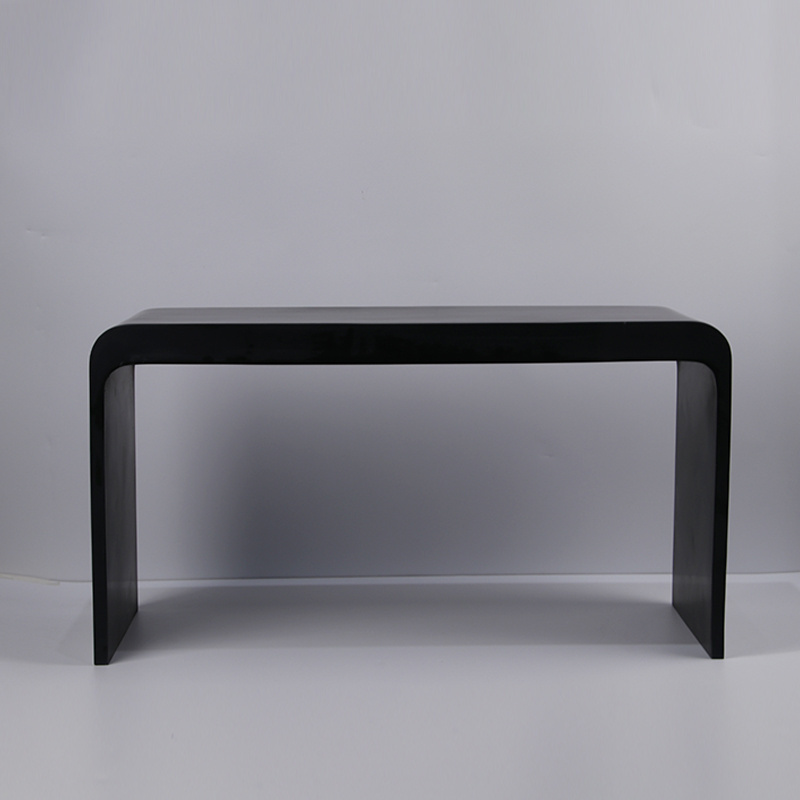 Modern Black Acrylic Solid Surface Shower Stool Bath Bench Seat Chair for Bathroom Bedroom Kitchen Living Room Use for Hotels