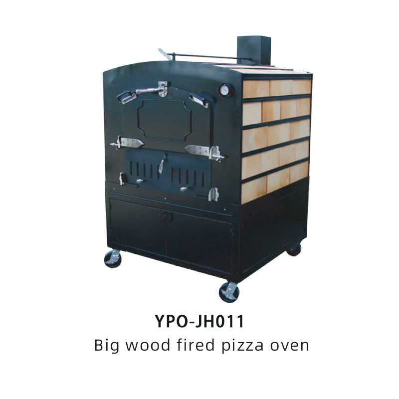 Commercial Outdoor Stainless Steel Freestanding Middle Charcoal Wood Fired Pizza Oven