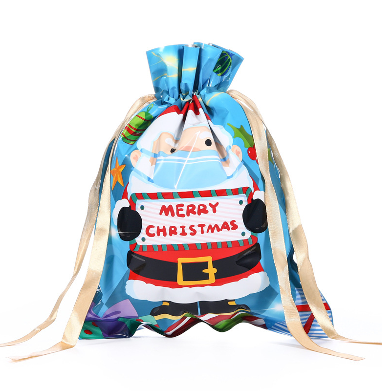 Promotion Small Lightweight Gift Bags Guest Party Weeding Birthday Christmas Santa Sack Plush Toy Packaging Bag