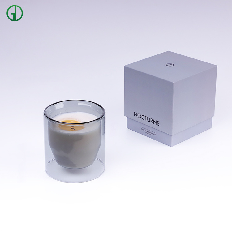 Best sell products Custom Logo 8OZ 10OZ 14 oz Container Thick Empty Frosted Glass Candle Jars With Lid For Candle Making