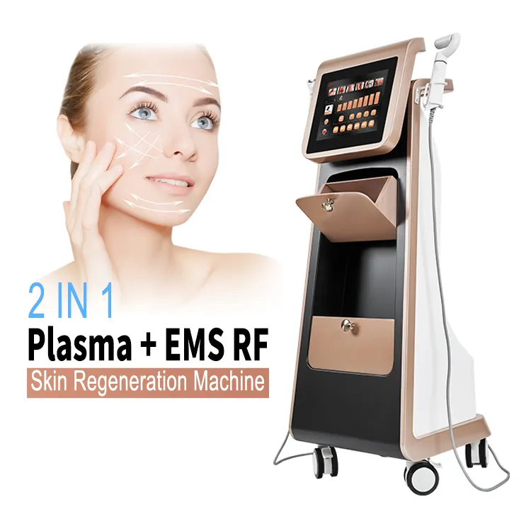 Face Resurfacing Fractional plasma Facial Muscle Stimulation Face sculpting Plasma lift anti-aging radio frequency machine