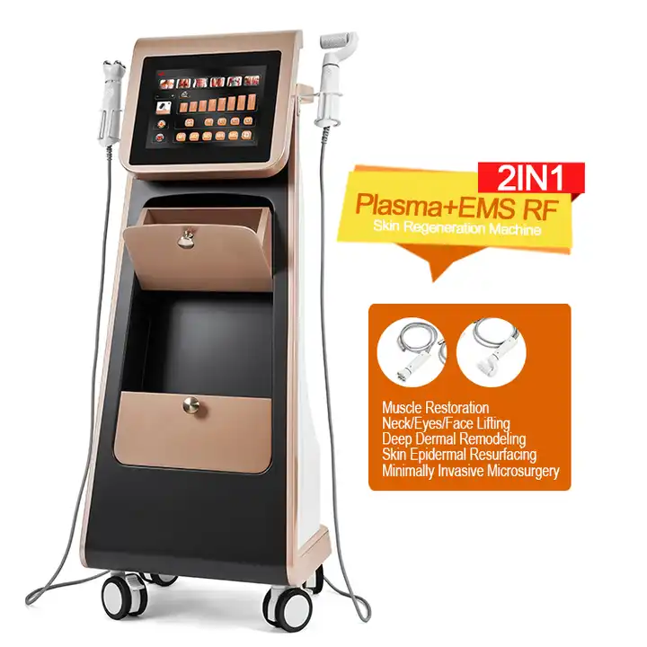 Face Resurfacing Fractional plasma Facial Muscle Stimulation Face sculpting Plasma lift anti-aging radio frequency machine