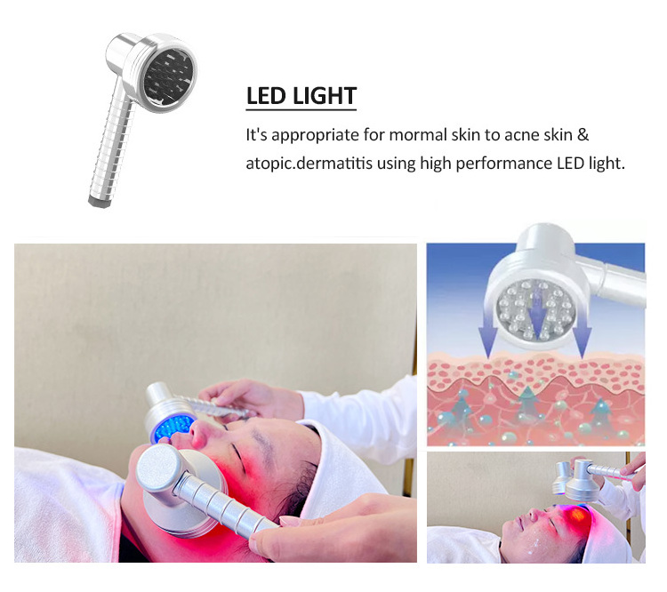 Anti Aging Fractional Rf Skin Tightening Ems Bio Rf Face Lift With Led Light Jet Peel Hydro Dermabrasion Machine Facial care