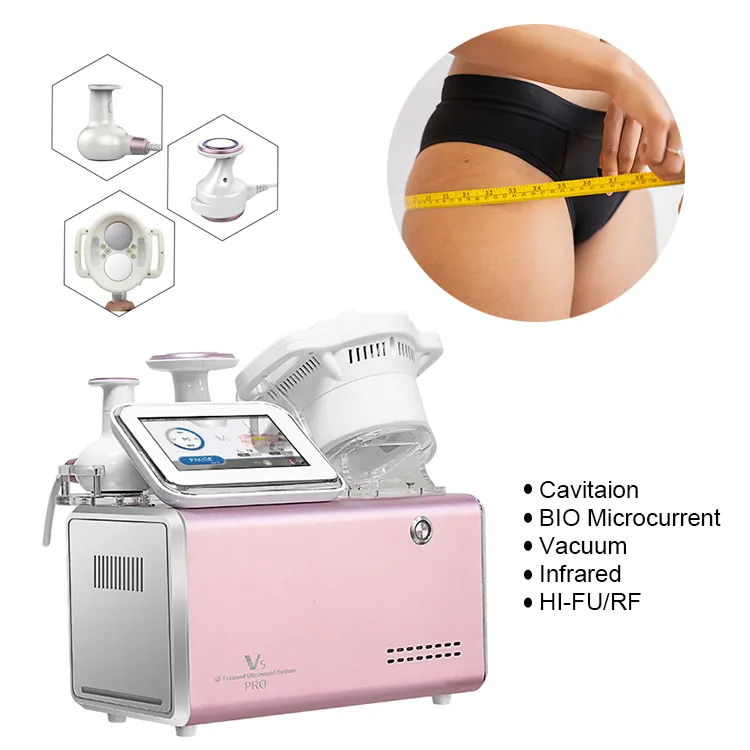 Desktop RF fat removal Focused ultra skin tightening body contouring Slimming V5 machine