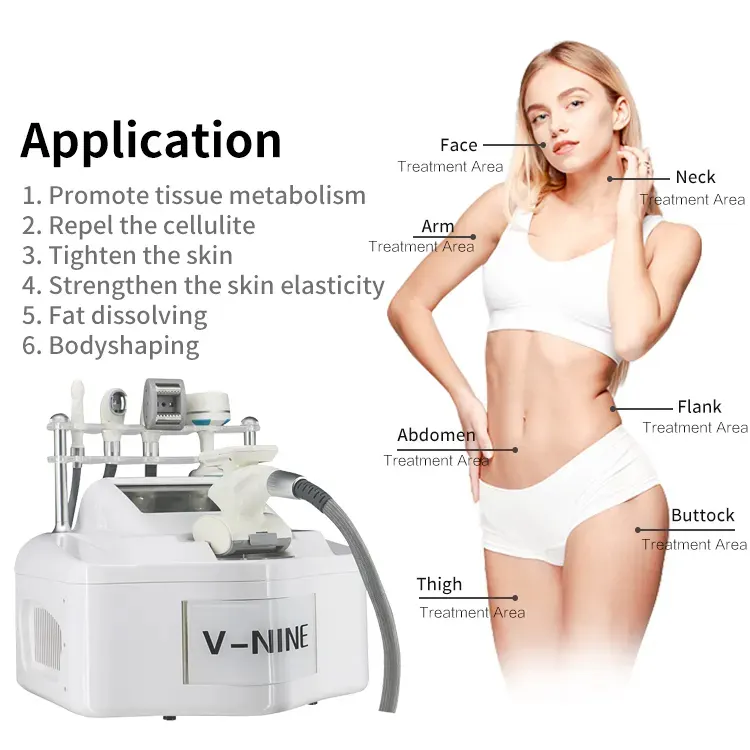 V-NINE New Products 2022 V9 V10 Professional Cavitation Machine Slimming Machine Vacuum Roller Body Slim Shape Machine