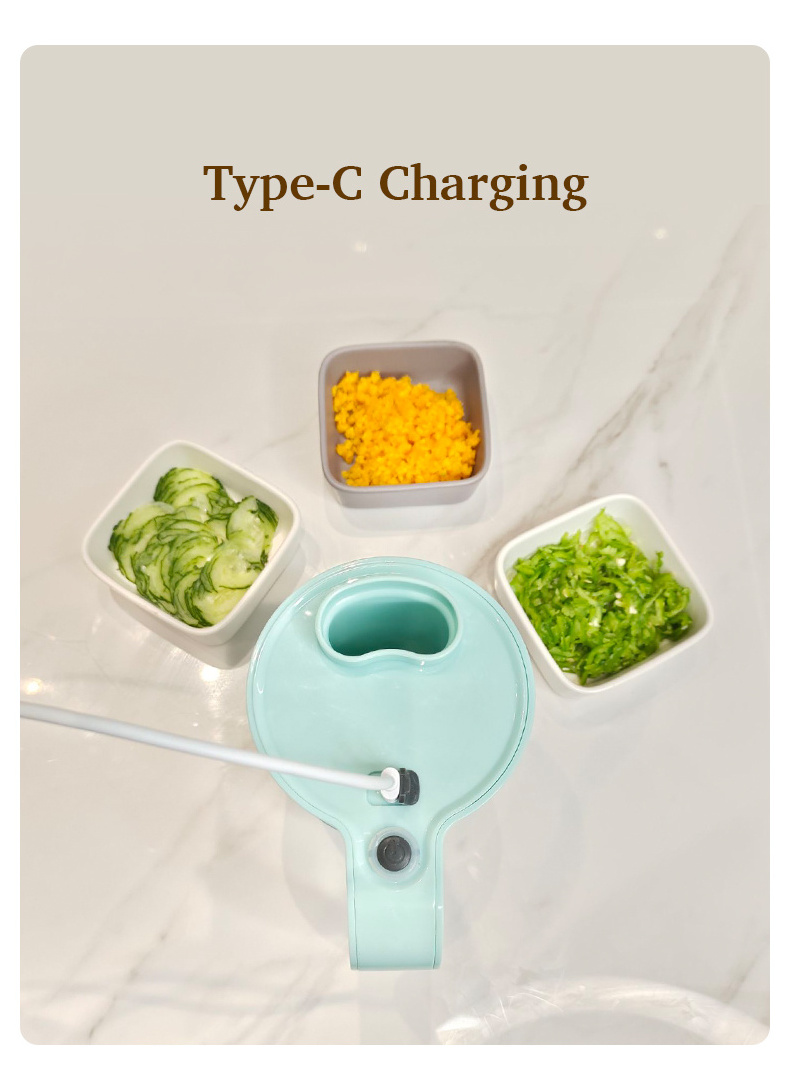 New design smart rechargeable saladmaster home domestic kitchen appliances chopper dicer food vegetable processor