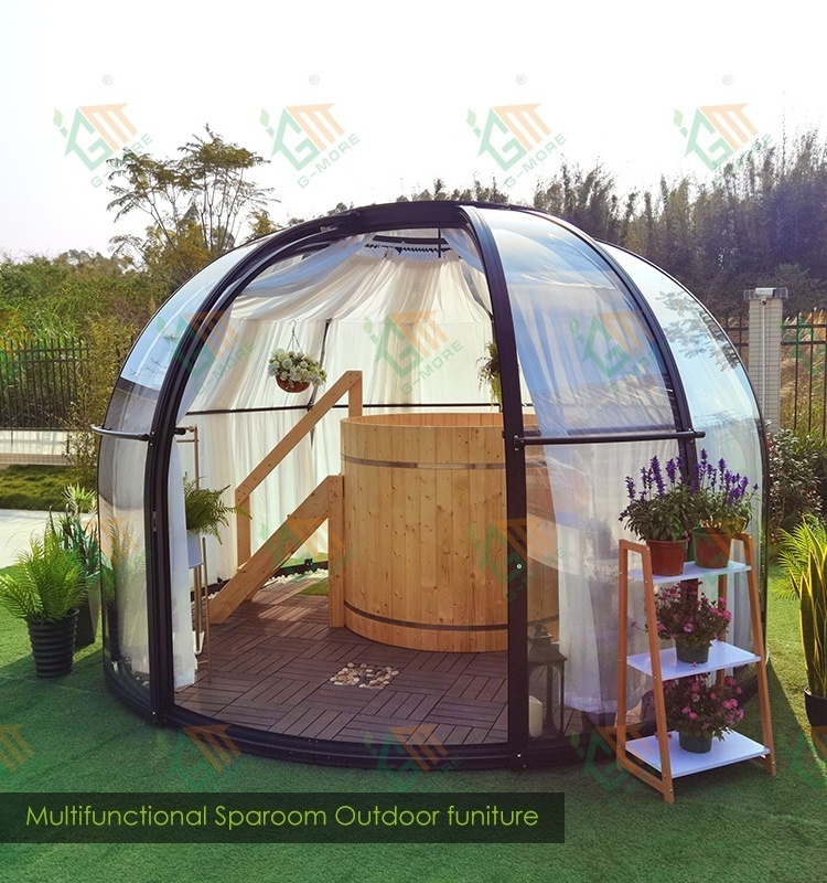 Luxury dome polycarbonate tent resort transparent solid PC outdoor activity dome house