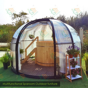 Luxury dome polycarbonate tent resort transparent solid PC outdoor activity dome house