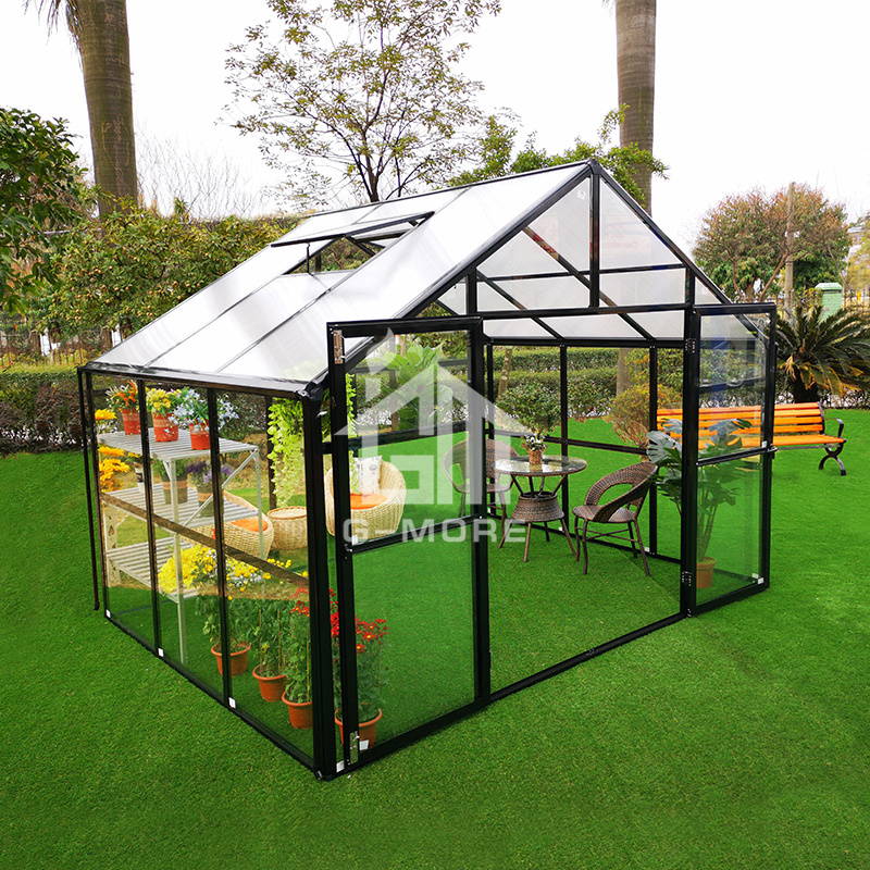 G-more  high-end garden buildings GE140x series GE1403 all PC panel greenhouse for outdoor