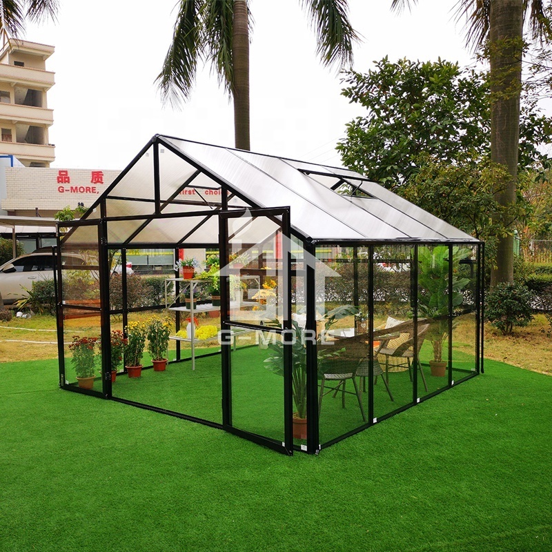 5meter Easy DIY Four Seasons Glass Garden Greenhouse 6mm Polycarbonate High End Greenhouses