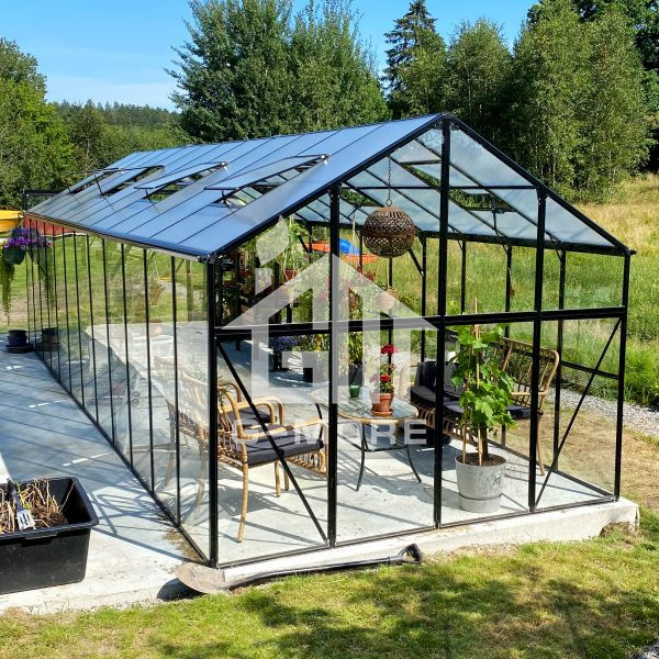 Garden Modern Used Polycarbonate Glass Greenhouse for Sale - 677X250X228cm