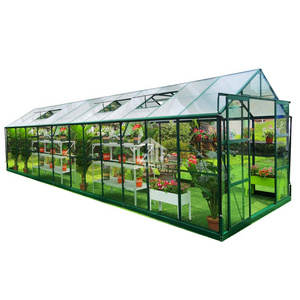 Garden Modern Used Polycarbonate Glass Greenhouse for Sale - 677X250X228cm