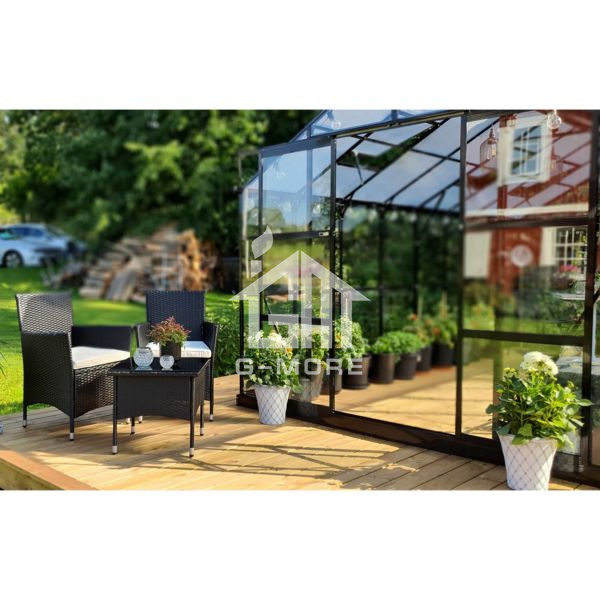 Garden Modern Used Polycarbonate Glass Greenhouse for Sale - 677X250X228cm