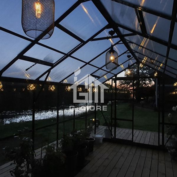 Garden Modern Used Polycarbonate Glass Greenhouse for Sale - 677X250X228cm