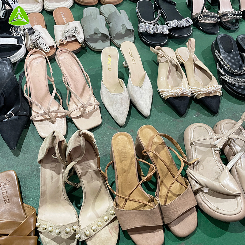 cheap old shoes used shoes bale bulk wholesale second hand fashion shoes import for ladies