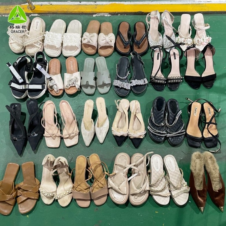 cheap old shoes used shoes bale bulk wholesale second hand fashion shoes import for ladies