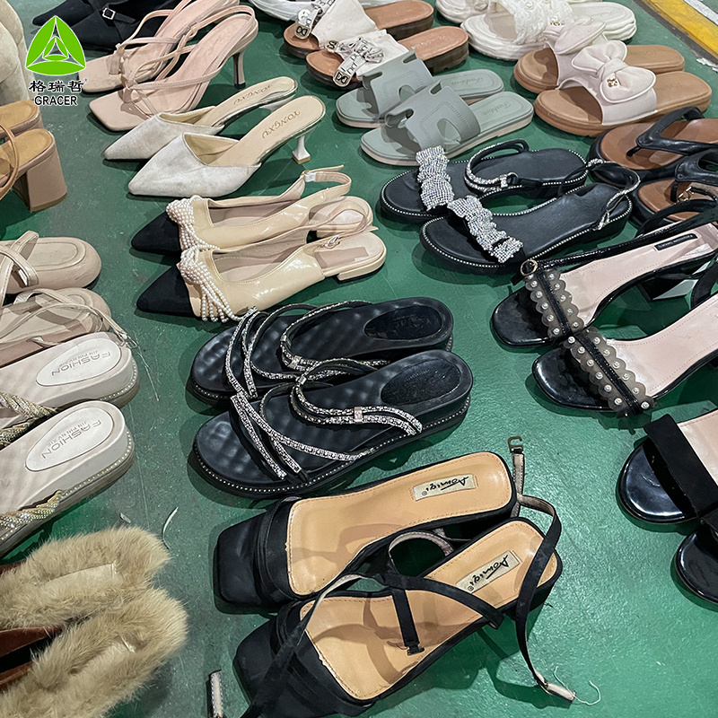 cheap old shoes used shoes bale bulk wholesale second hand fashion shoes import for ladies