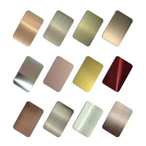 304 stainless steel color plate aisi 2mm brushed stainless steel sheet Ss 304 316 decorative hairline stainless steel sheets